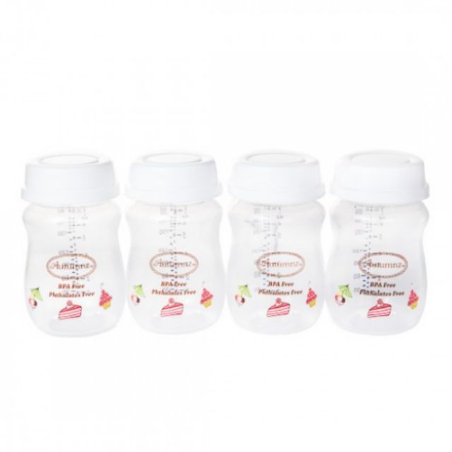Autumnz Wide Neck Breastmilk Storage Bottle 7oz (4's)