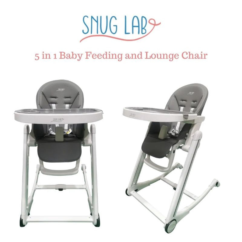 Snug Lab 5in1 Baby Feed and Lounge Chair (High Chair)