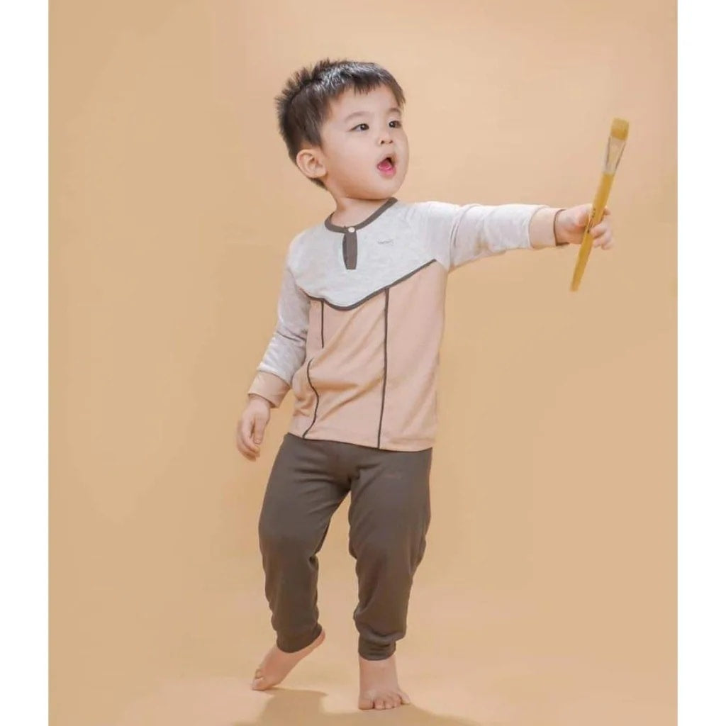 Bons99 Xander Bamboo Long Sleeves and Pajamas Set