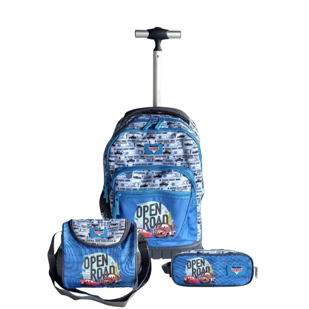 Disney Totsafe Back to School Disney Cars Trolley Bag Set