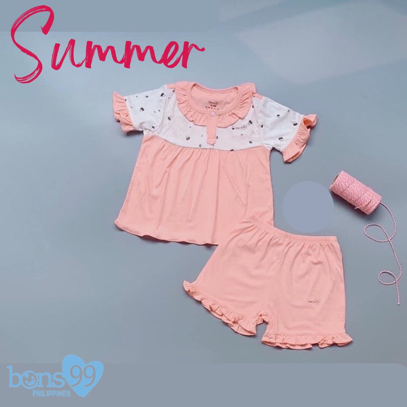 Bons99 Bamboo Shirt and Shorts (Summer Collection) Girls