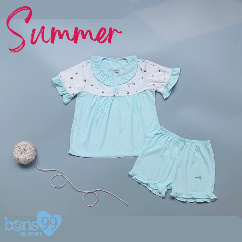 Bons99 Bamboo Shirt and Shorts (Summer Collection) Girls