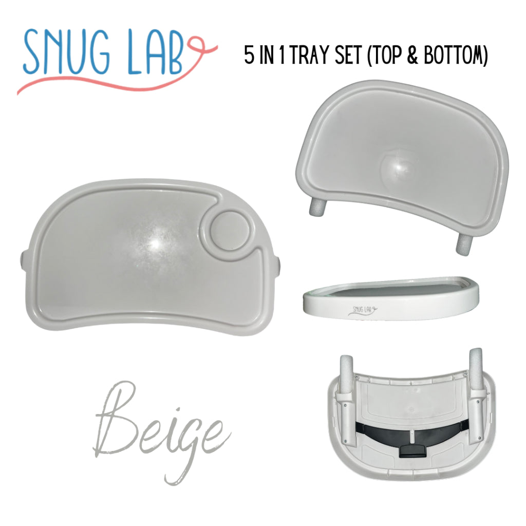 Snug Lab 5in1 High Chair Tray Set (Top & Bottom)