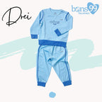 Bons99 Drei Bamboo Long Sleeves and Pajamas Set