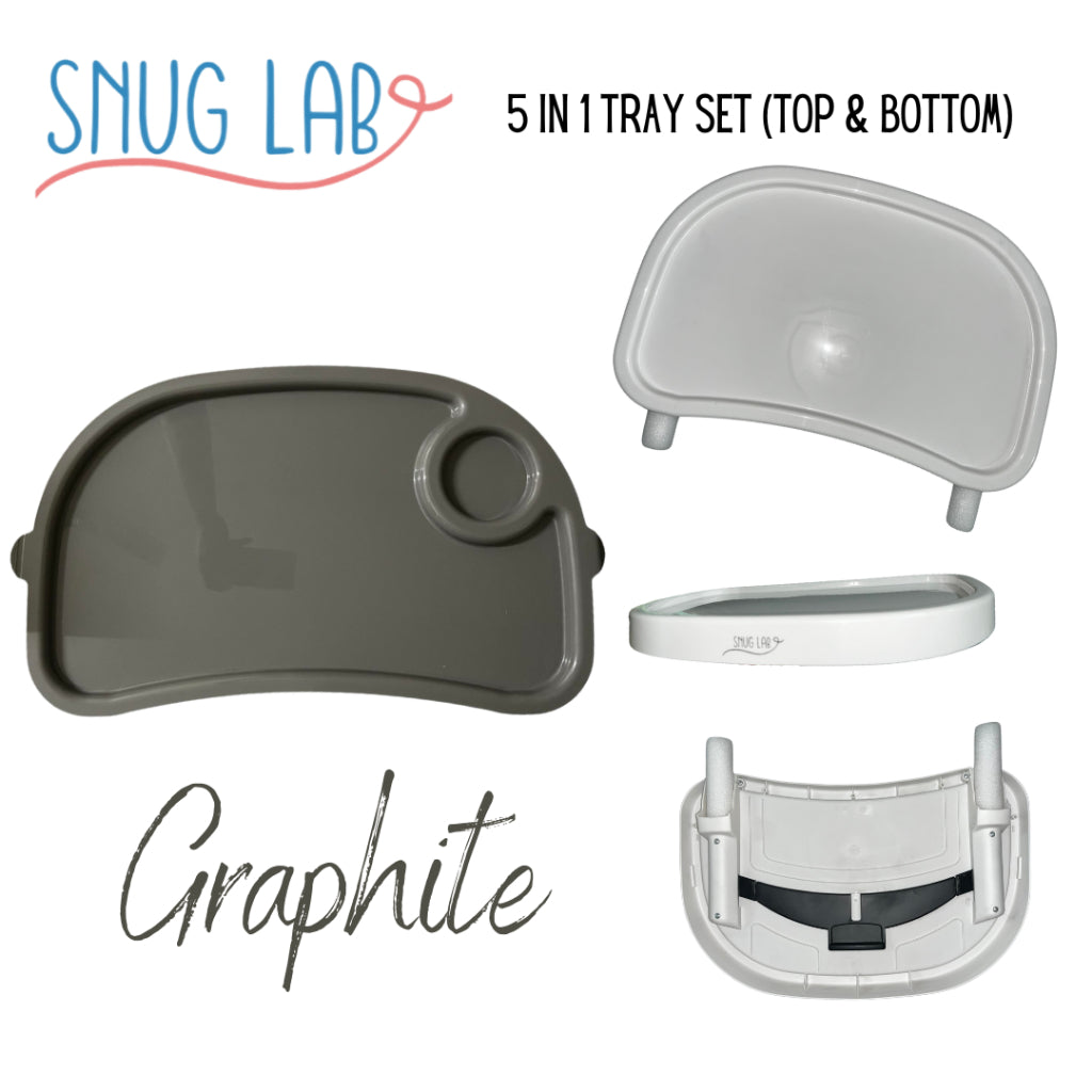 Snug Lab 5in1 High Chair Tray Set (Top & Bottom)