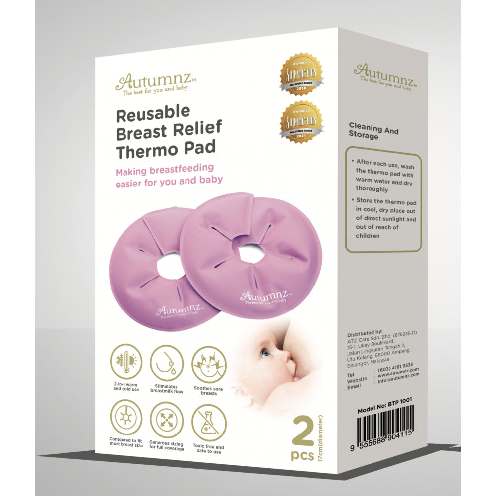 Autumnz Reusable Breast Relief Thermopads Pink