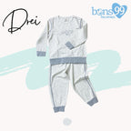 Bons99 Drei Bamboo Long Sleeves and Pajamas Set