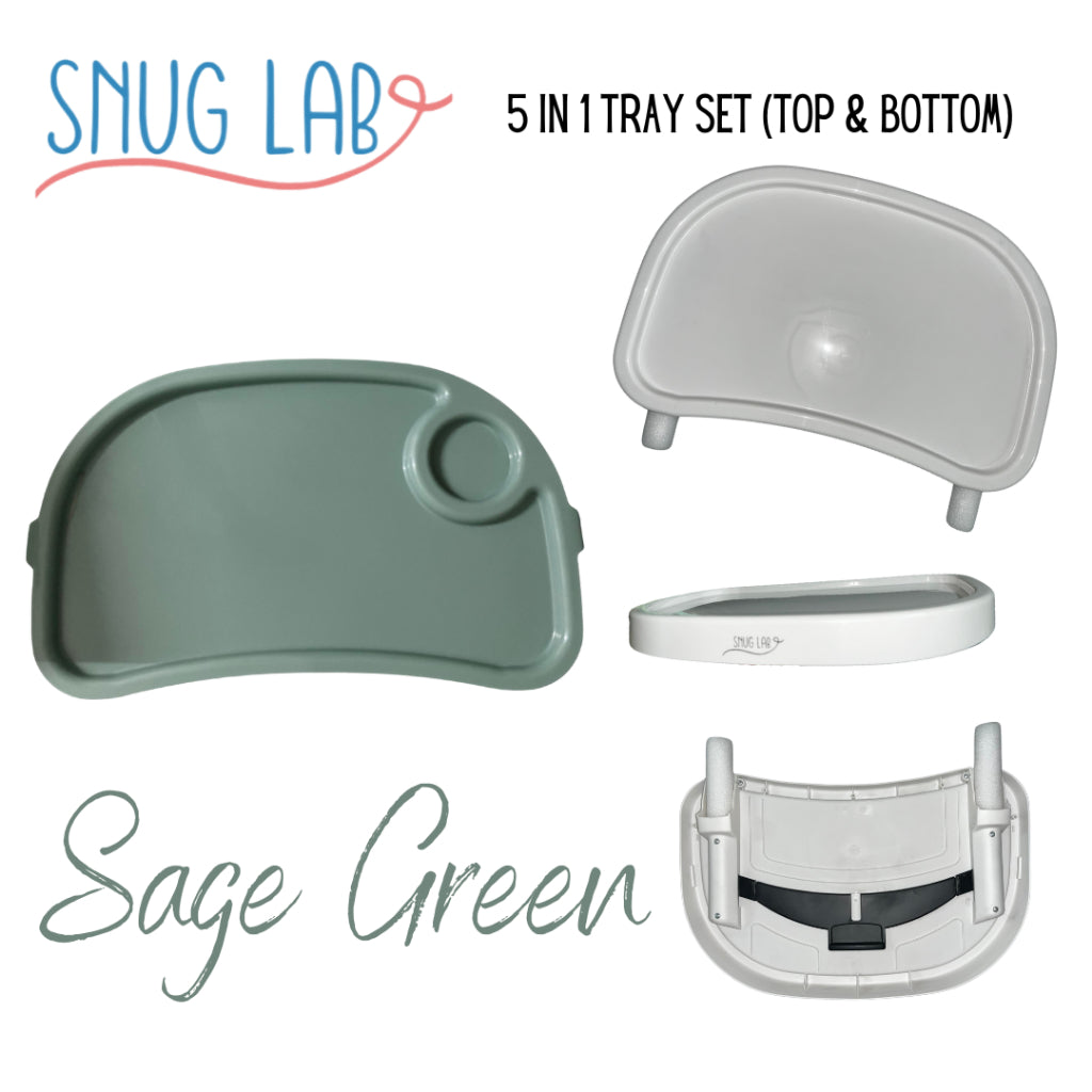 Snug Lab 5in1 High Chair Tray Set (Top & Bottom)