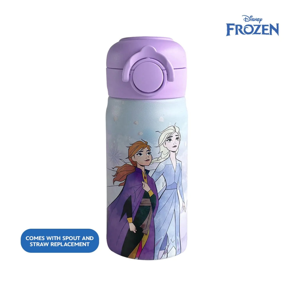 Totsafe Disney Kids Double Wall Stainless Steel Insulated Sippy Bottle 350mL extra sippy & straw