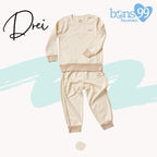 Bons99 Drei Bamboo Long Sleeves and Pajamas Set