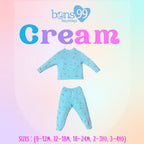 Bons99 Cream Bamboo Long Sleeves and Pajamas