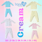 Bons99 Cream Bamboo Long Sleeves and Pajamas