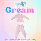 Bons99 Cream Bamboo Long Sleeves and Pajamas
