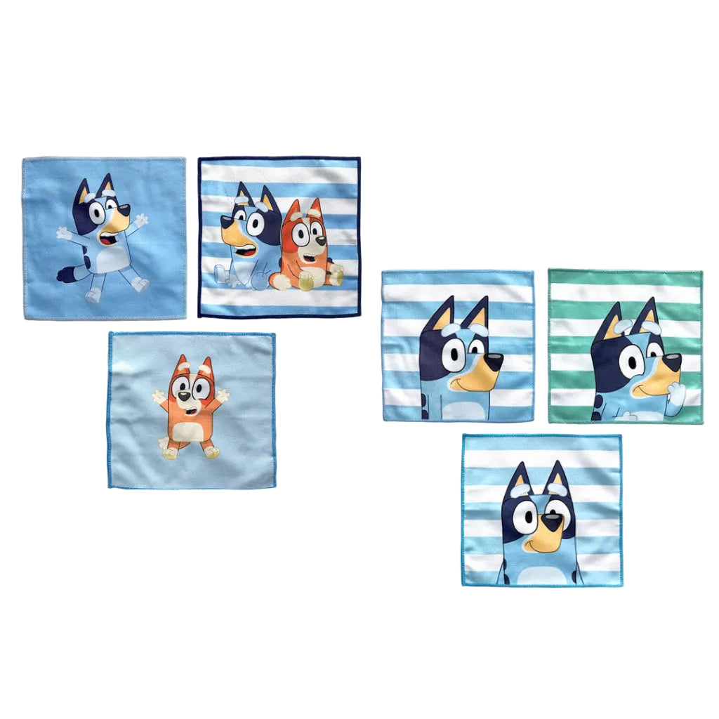 Totsafe Bluey Core Microfiber Face Towel Set (3 pcs)