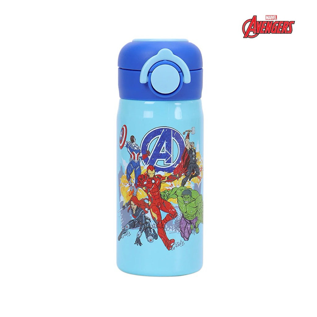 Totsafe Marvel Avengers Kids Stainless Insulated Water Bottle 350mL (w/extra straw)