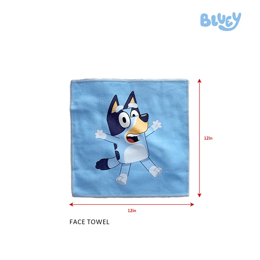Totsafe Bluey Core Microfiber Face Towel Set (3 pcs)