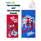 New! Totsafe Disney Marvel Quick Dry Microfiber Towels For Boys