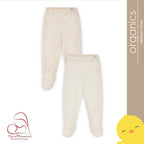 St. Patrick New Collection Bear and Chick Scribbles Organic Footie Pajamas (2's)