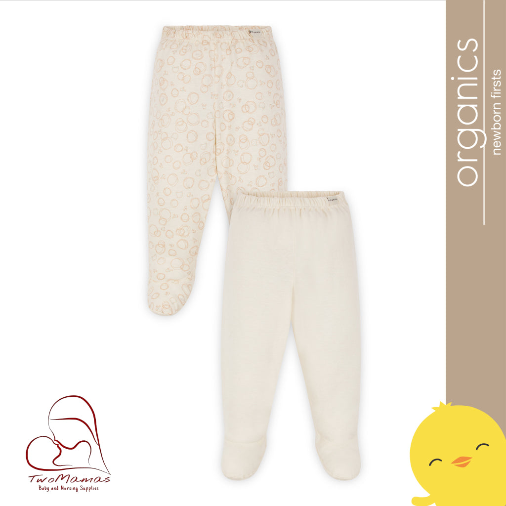 St. Patrick New Collection Bear and Chick Scribbles Organic Footie Pajamas (2's)