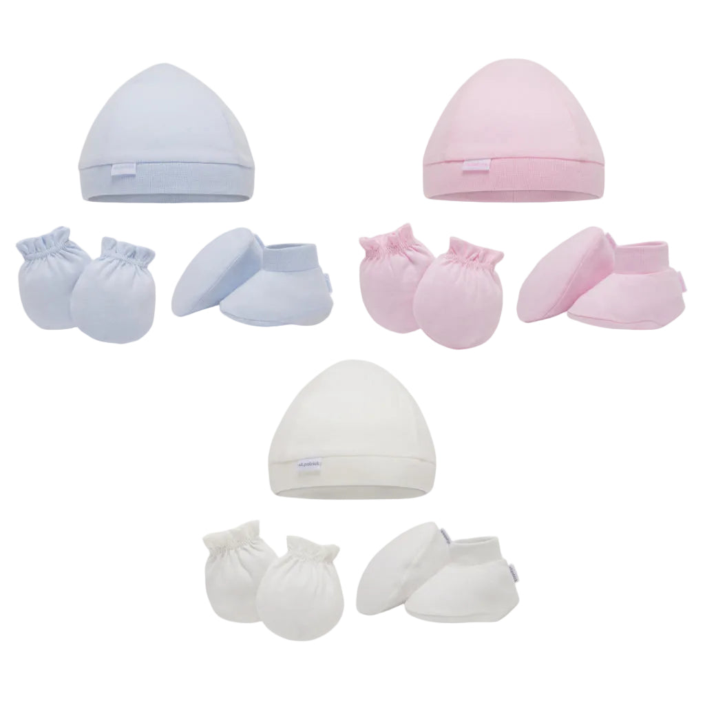 St. Patrick Accessories Set (Beanie, Mittens & Booties)