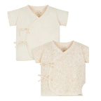 St. Patrick New Collection Bear and Chick Scribbles Tie-side Shirt Short Sleeves (2's) Organic