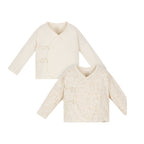 St. Patrick New Collection Bear & Chick Scribbles Organic Tie-Side Long Sleeves (2's)