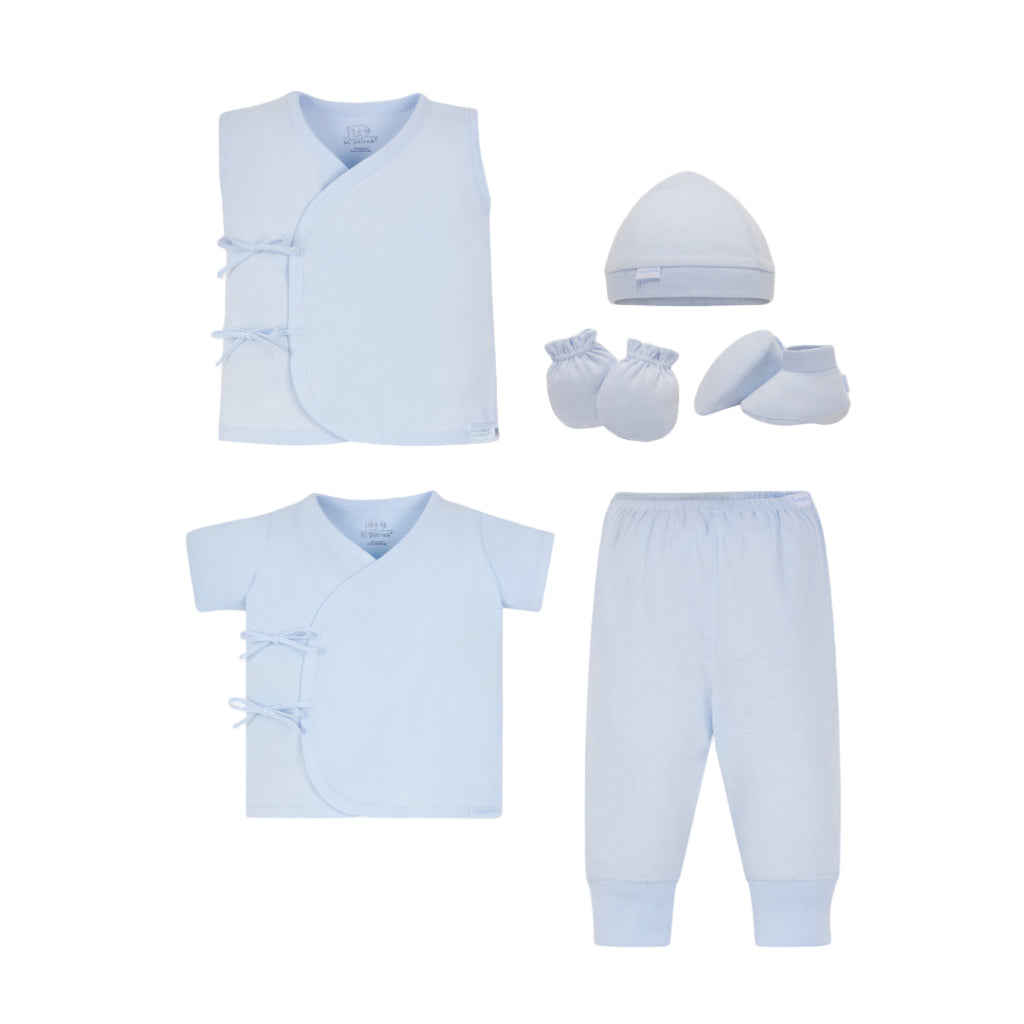 St. Patrick Newborn Gift Set (White/Pink/Blue)