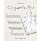 Autumnz Memory Foam Toddler Pillow with Tencel Cover