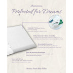 Autumnz Memory Foam Toddler Pillow with Tencel Cover