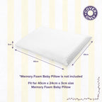 Autumnz TENCEL Cover for Memory Foam Toddler Pillow