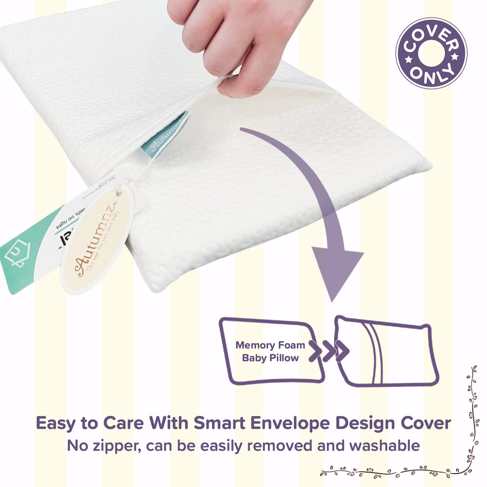 Autumnz TENCEL Cover for Memory Foam Toddler Pillow