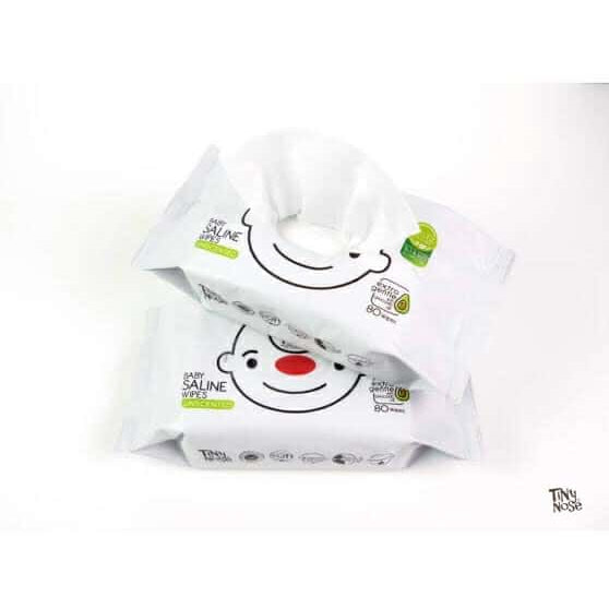 Tiny Nose Saline Wet Wipes Unscented (20's, 50's, 80's)
