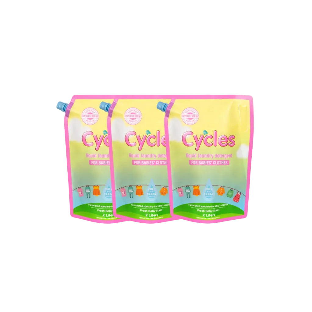 Cycles Mild Laundry Baby Liquid Detergent 2L (pack of 3)