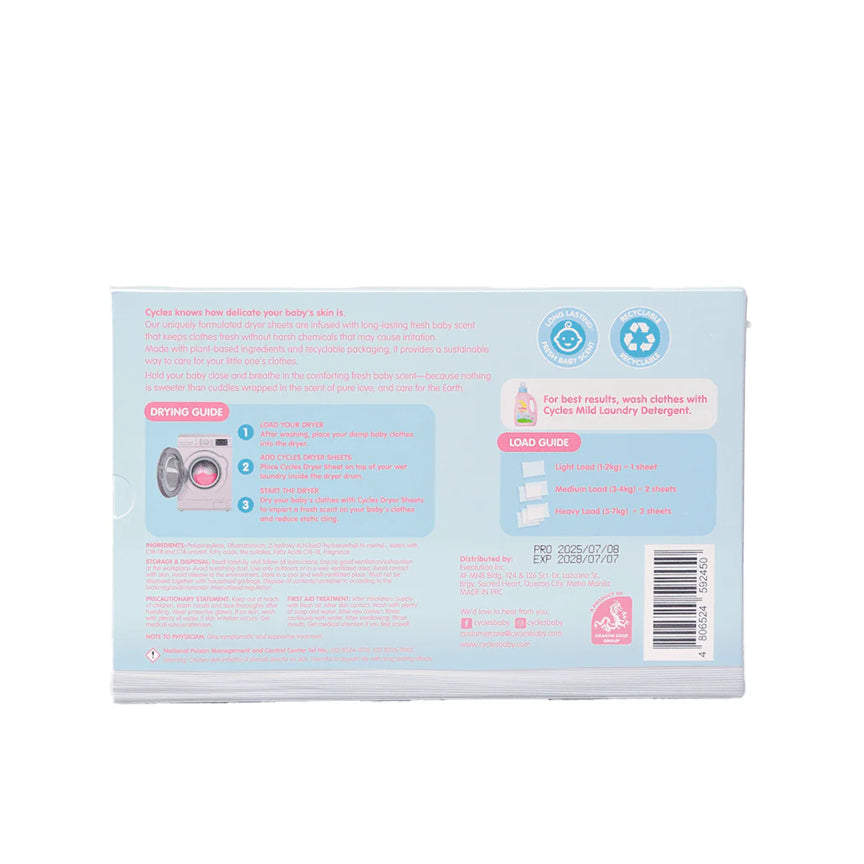 New Cycles Dryer Sheets