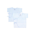 St. Patrick New Collection Blue Streaks Tie-side Shirt Shortsleeves