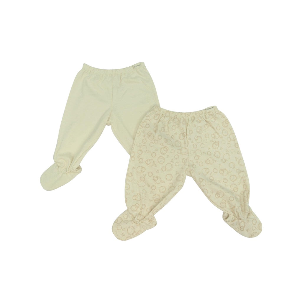 St. Patrick New Collection Bear and Chick Scribbles Organic Footie Pajamas (2's)