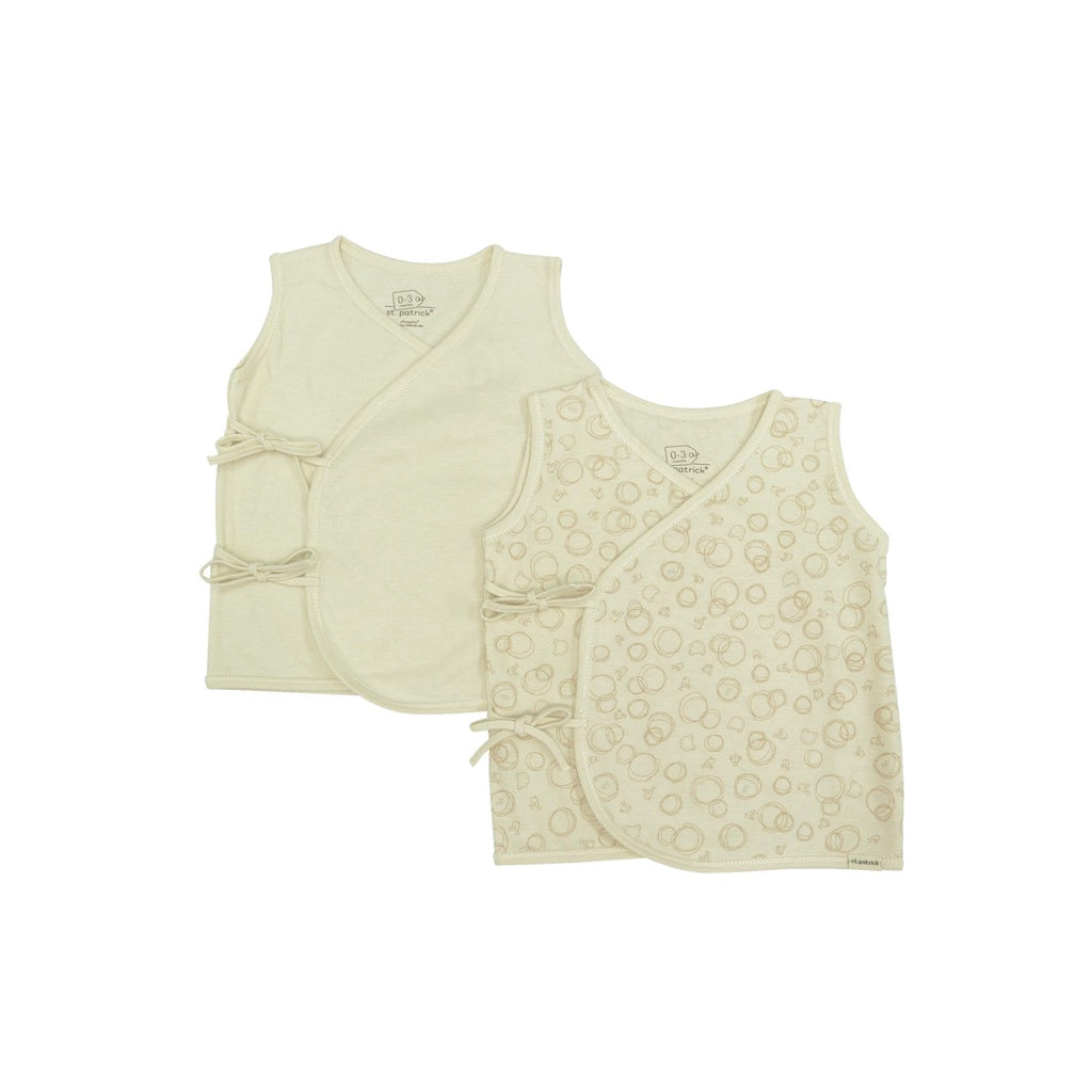 St. Patrick New Collection Bear & Chick Scribbles Organic Tieside Sleeveless