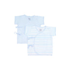 St. Patrick New Collection Blue Streaks Tie-side Shirt Shortsleeves